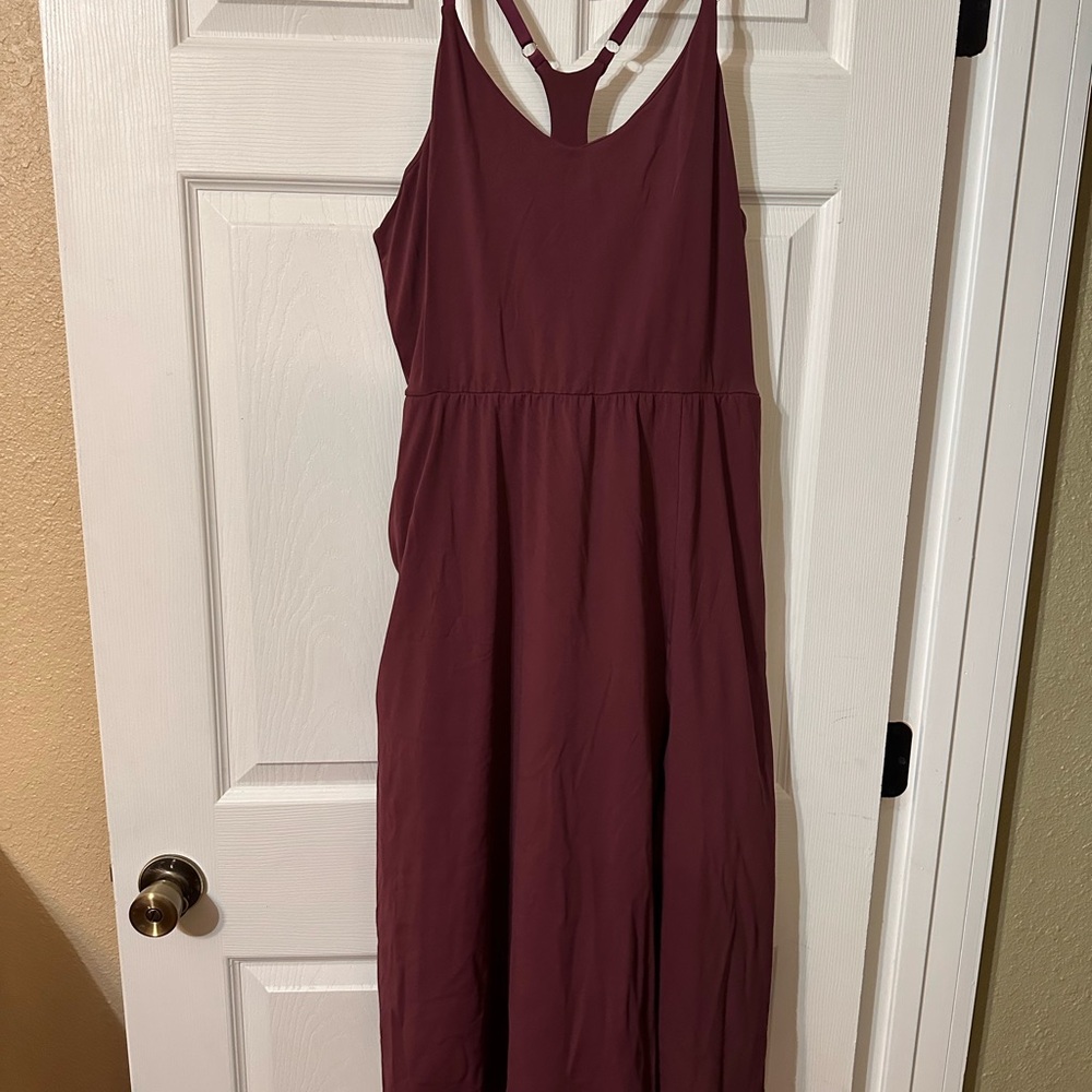 Athletic Dress with Built in Shorts & Bra Adjustable Straps Workout Dress